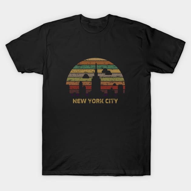 New York City T-Shirt by VEKTORKITA